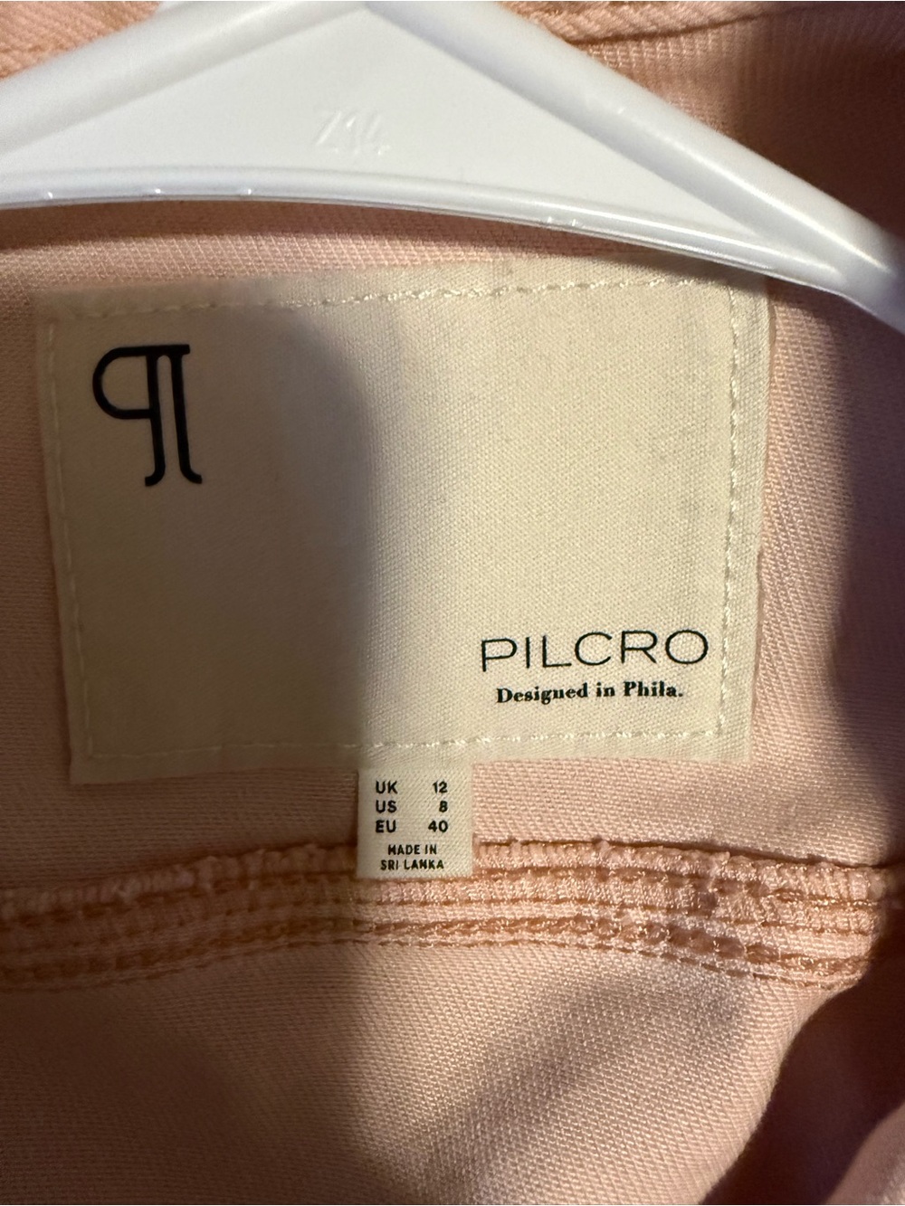 NWT Anthropologie Pilcro The Kit Denim Utility Romper Pink | Size 8 - Picture 4 of 4